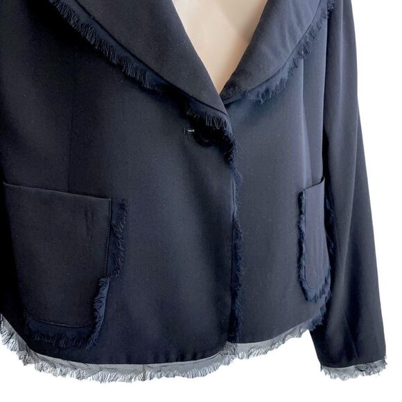 Holt Renfrew 100% Wool Black Blazer - Picture 5 of 9